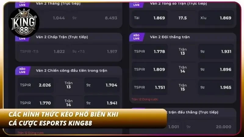 Một số loại hình thức đặt cược bet thủ có thể biết